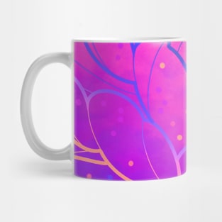 big purple peony flower pattern Mug